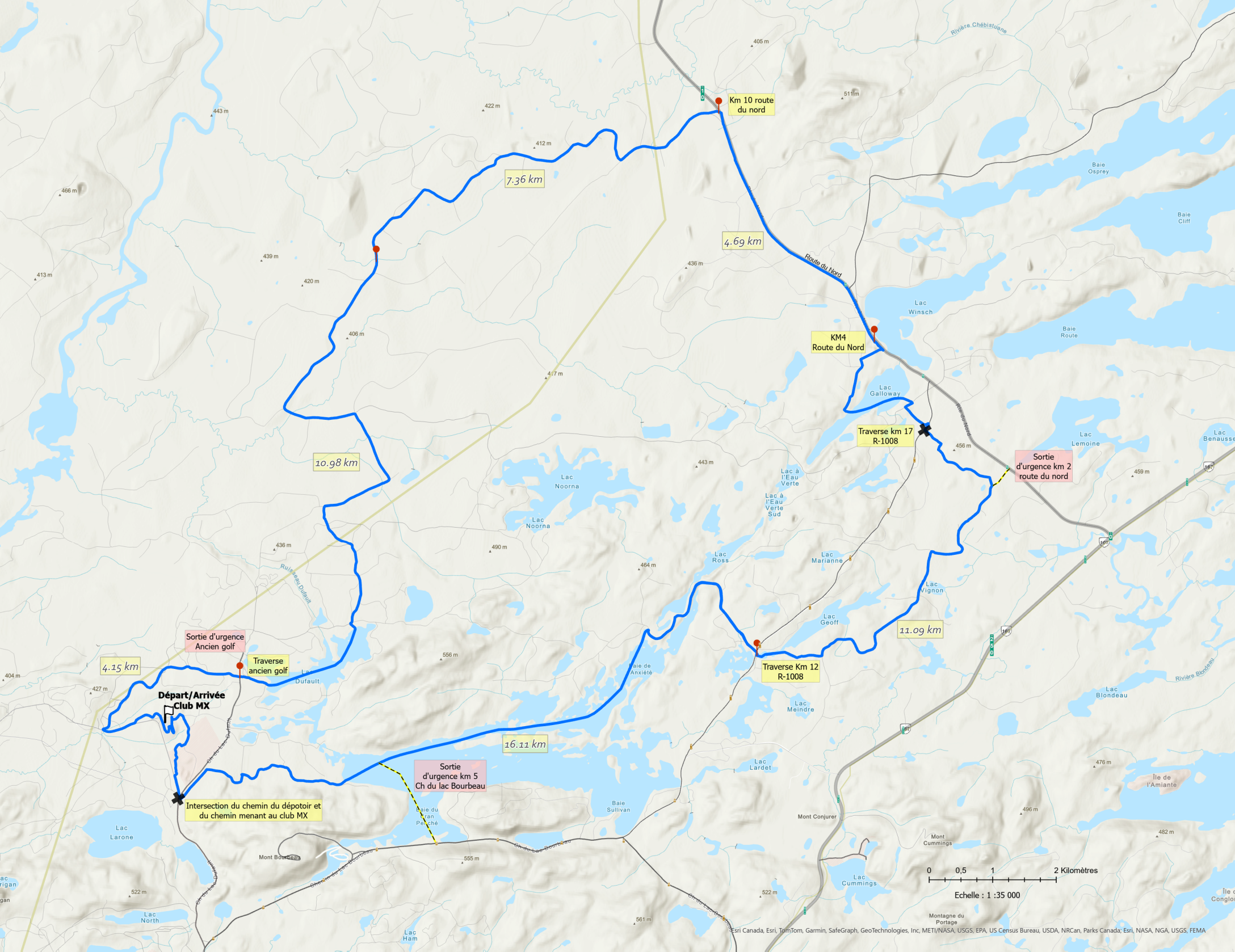 Parcours Cross-Country